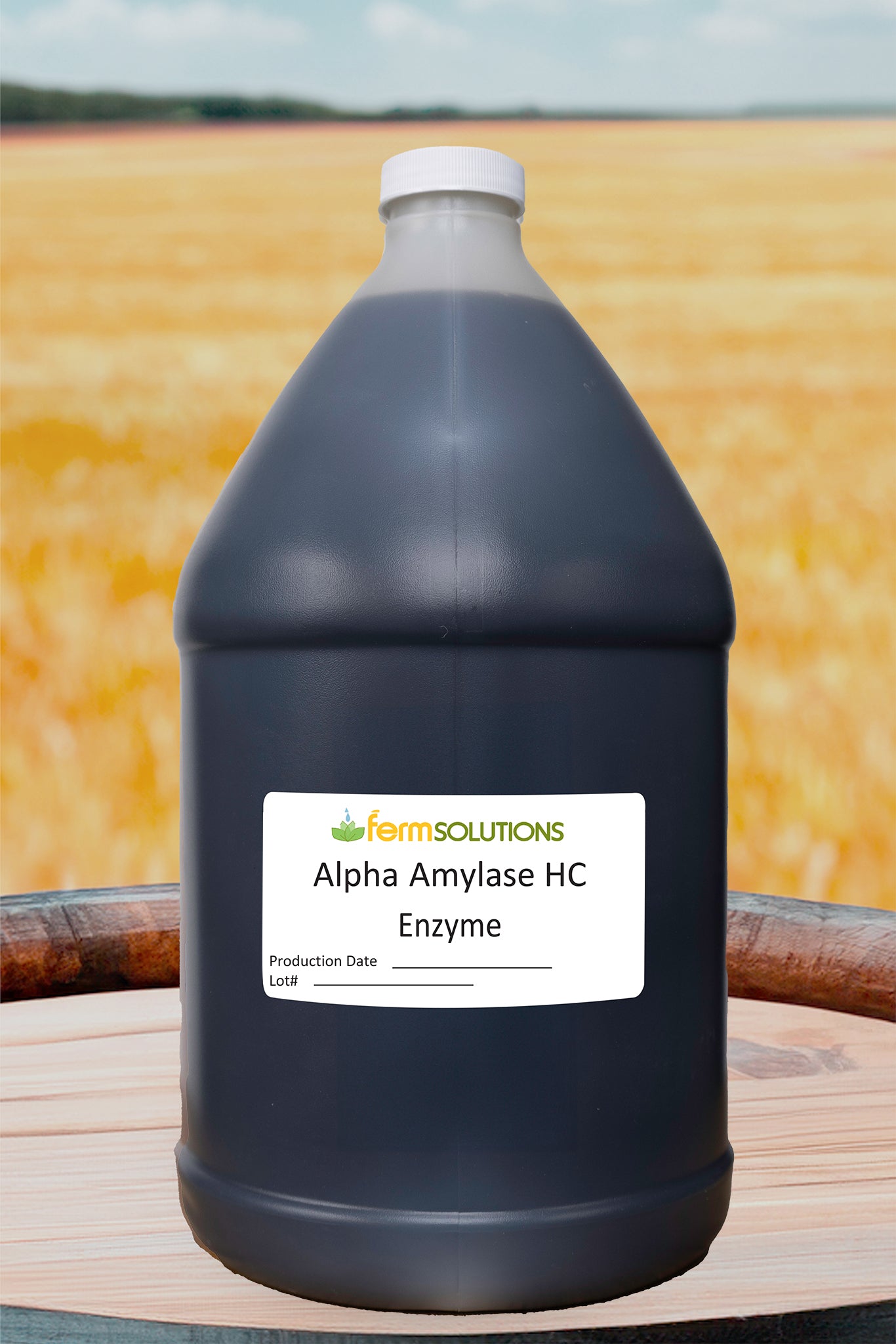 Gallon jug of Alpha Amylase HC enzyme